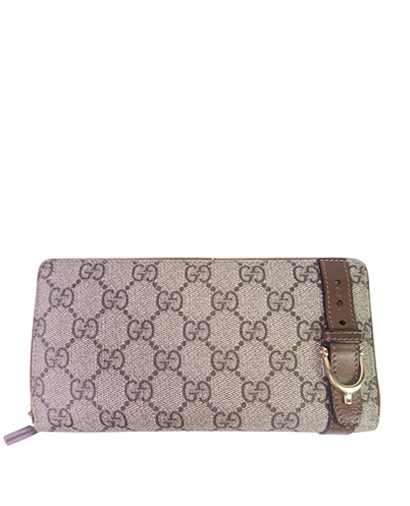 Gucci Nice Tess Wallet, &pound;150, Accessories, Brown, Coated Canvas/Leather, Front view